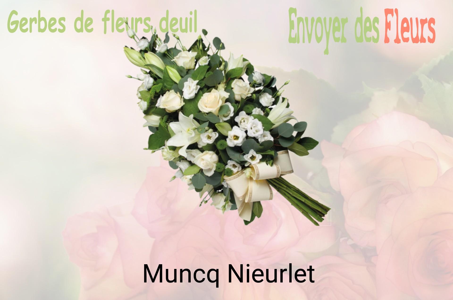 Gerbe de fleurs de deuil livrée à Muncq-Nieurlet